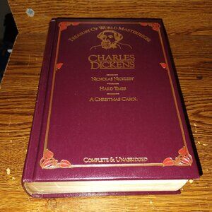 Charles Dickens Treasury of World Masterpieces Octopus Books Leatherbound (1983)